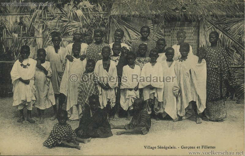 1909 Village Sénégalais - Garcons et Fillettes