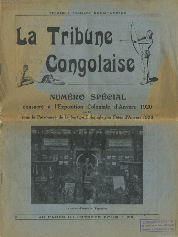 1920 La Tribune Congolaise - Exposition Coloniale d'Anvers