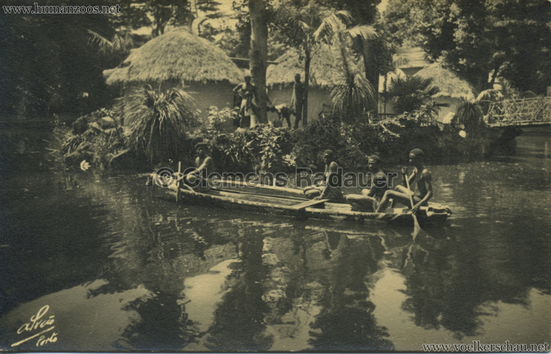 1934 Exposicao Colonial Portuguesa Porto - 48.Trecho do Lago e Aldeia de Timor
