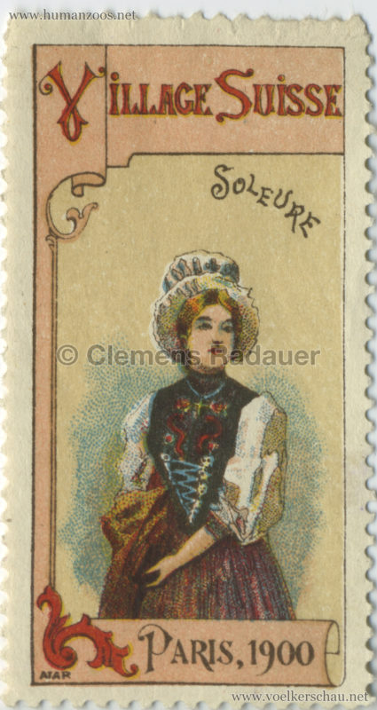 1900 Exposition Universelle de Paris - Village Suisse STAMP 2
