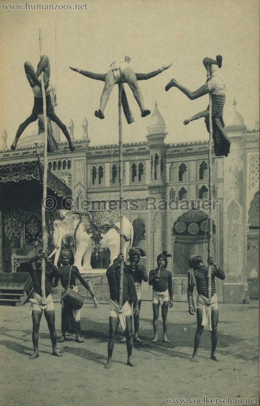 1910:1911:1912 Gustav Hagenbeck's grösste indische Völkerschau der Welt - Stabartisten 1