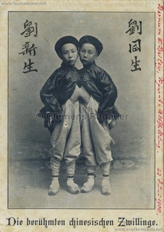 1900 Die berühmten chinesischen Zwillinge - Barnum & Bailey VS