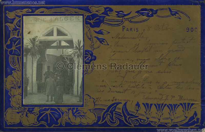 1900 Exposition Universelle de Paris - Rue d'Alger