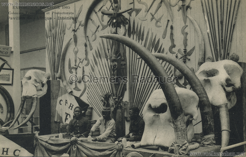 1905 Exposition de Liège - Pavillon de l'Afrique - Interieur 2