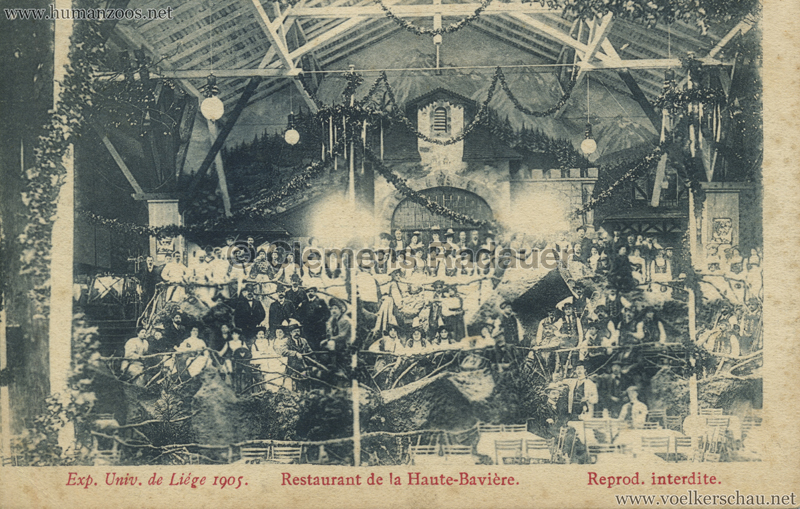 1905 Exposition de Liège - Restaurant de la Haute Bavarie