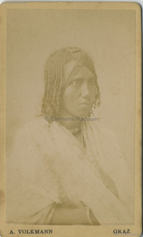 1880 Nubische Menschen und Thier-Karawane CDV 3