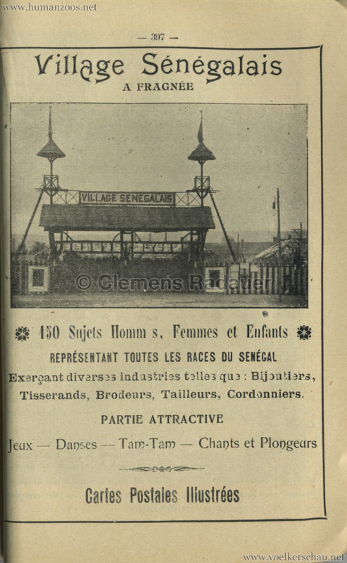 1905 Exposition de Liège - Village Sénégalais - Führer