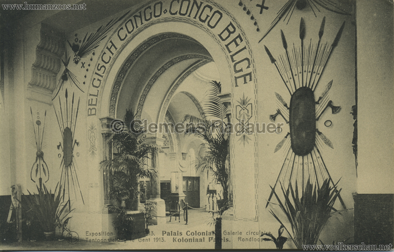 1913 Exposition de Gand - Palais Colonial - Galerie circulaire