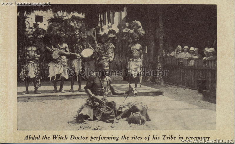 1933 A Century of Progress - Darkest Africa - Abdul the Witch Doctor