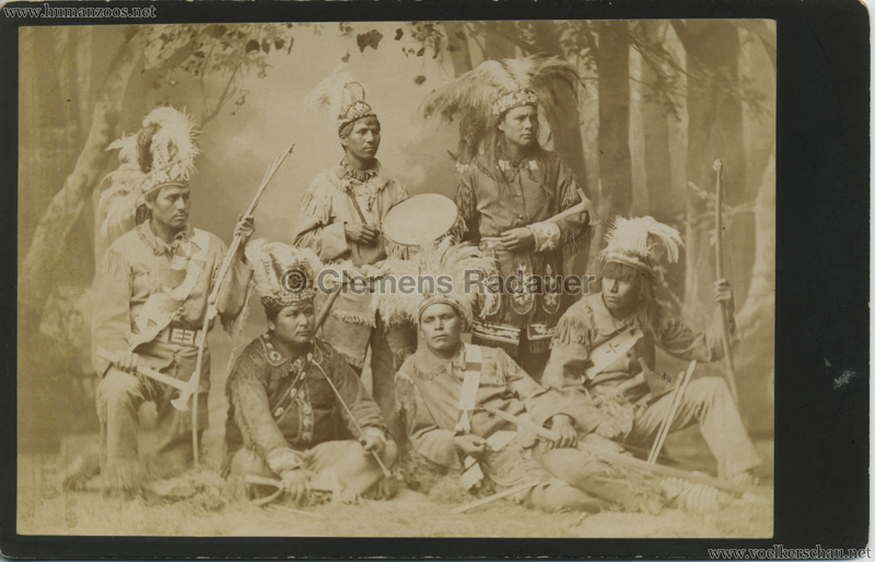 1882:1883 Chippeways Indianer (Castans Panoptikum) CDV 2