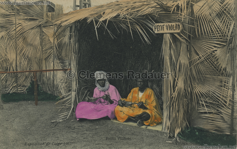 1905 Exposition de Liège - Village Sénégalais - Petits Violons bunt 2