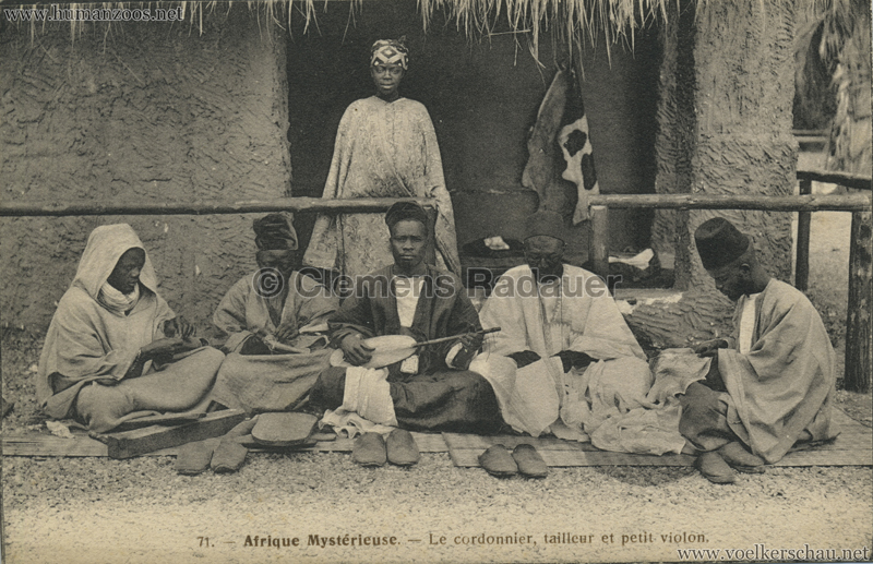 1912 L'Afrique Mystérieuse - Jardin d'Acclimatation - 71. Le cordonnier, tailleur et petit violon