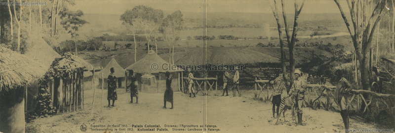 1913 Exposition de Gand - Palais Colonial - Diorama