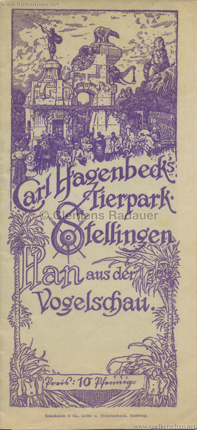 1908 (?) Carl Hagenbecks Tierpark PLAN Cover