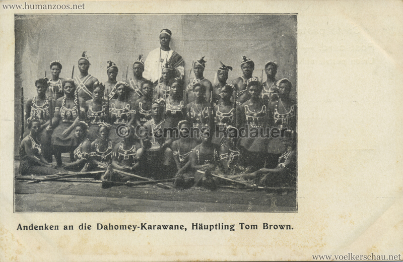 1902 Andenken an die Dahomey-Karawane - Häuptling Tom Brown 3