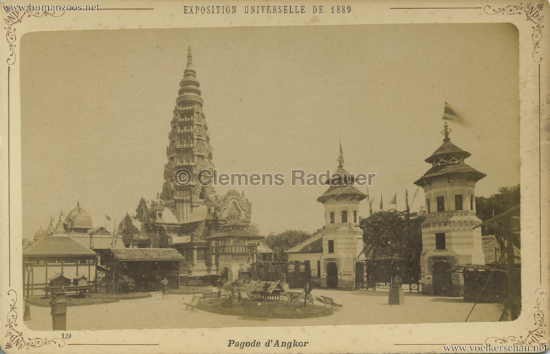 1889 Exposition Universelle Paris - 129. Pagode d'Angkor CDV