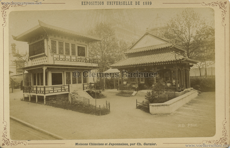 1889 Exposition Universelle Paris - 40. Maison Chinoises et Japonaises CDV