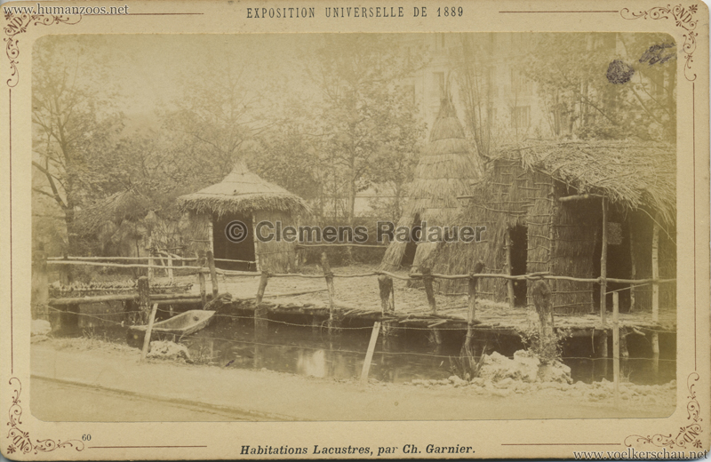 1889 Exposition Universelle Paris - 60. Habitations Lacustres CDV