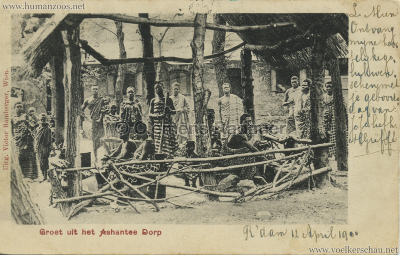 1896:1897:1898 Groet uit het Ashantee Dorp 5