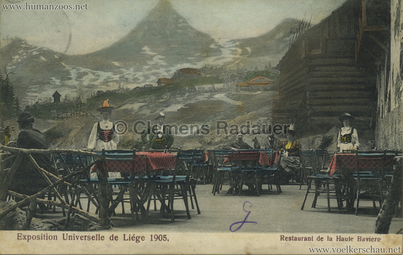 1905 Exposition de Liège - Restaurant de la Haute Bavarie 2