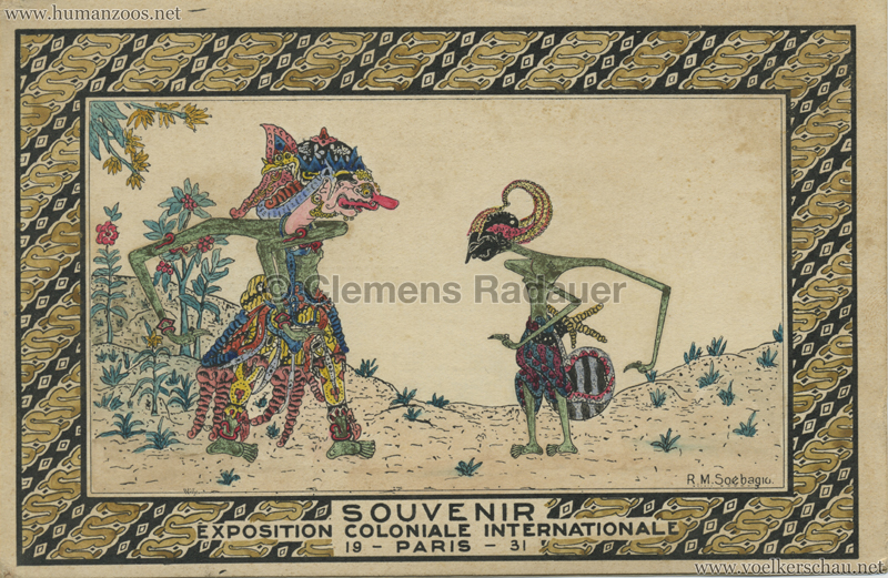 1931 Exposition Coloniale Internationale Paris - Souvenir - Combat entre le bien et le mal