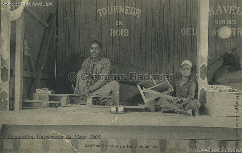 1905 Exposition de Liége - Extrème Orient - Le Tourneur en bois