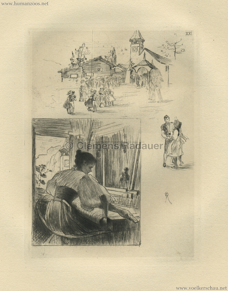 1896 L'Exposition Nationale Suisse Geneve - Village Suisse Rudolphe Piguet - 21