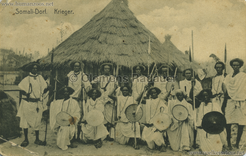1912 Bayrische Gewerbeschau München - Somali Dorf - Nr. 117 Krieger