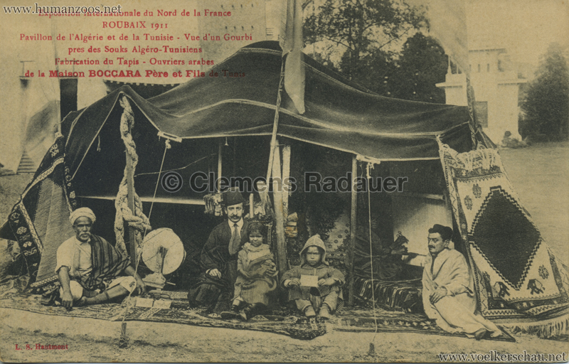 1911 Exposition Internationale du Nord de la France - Pavillon de l'Algerie et de la Tunisie - Vue d'un Gourbi