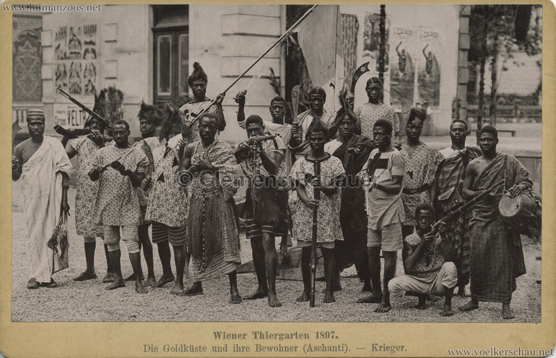 1897 Wiener Thiergarten Die Goldküste und ihre Bewohner - Krieger CDV 1897 Wiener Thiergarten Die Goldküste und ihre Bewohner - Krieger CDV