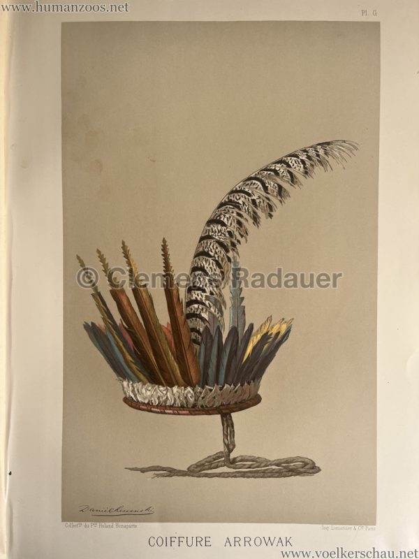 1883 International Colonial Exhibition Amsterdam - Coiffure Arrowak