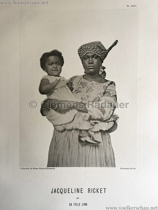 1883 International Colonial Exhibition Amsterdam - Jaqueline Ricket et sa fille Lina 1