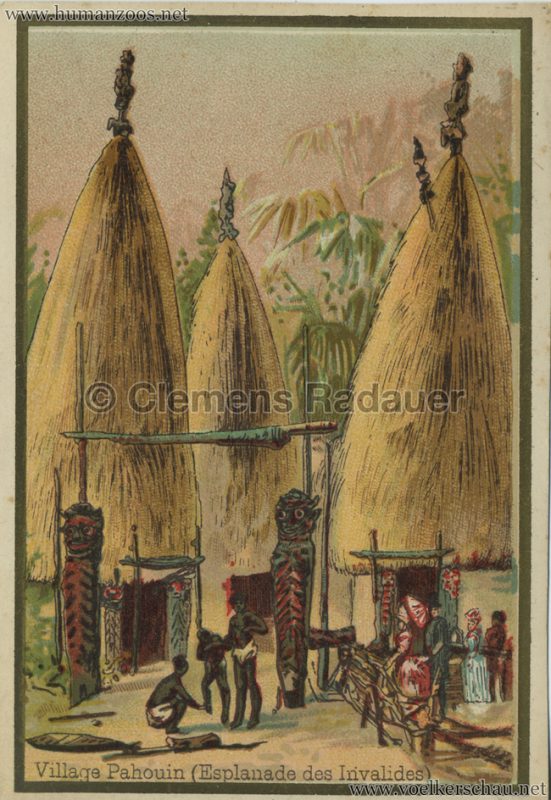 1889 Exposition Universelle Paris - Village Pahuin (Canaque)