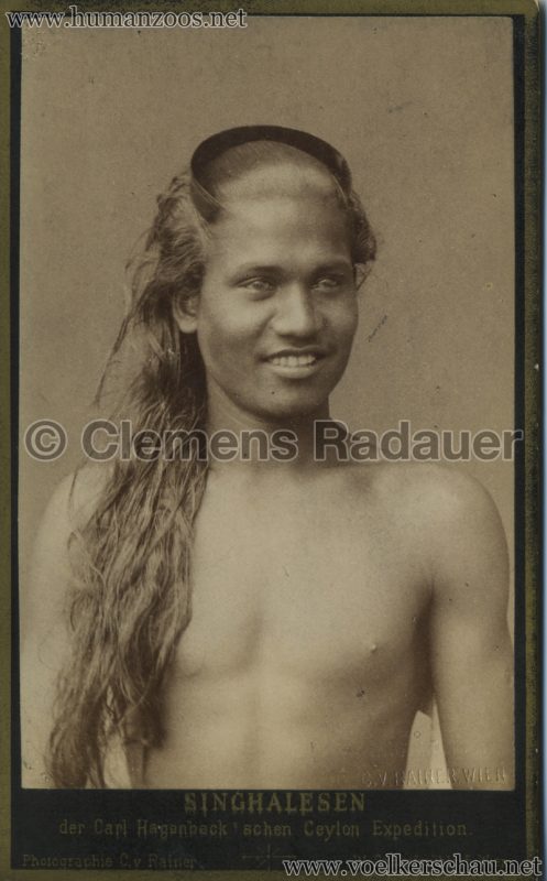 1884:1885 Singhalesen der Hagenbeck'schen Ceylon-Expedition Wien 6