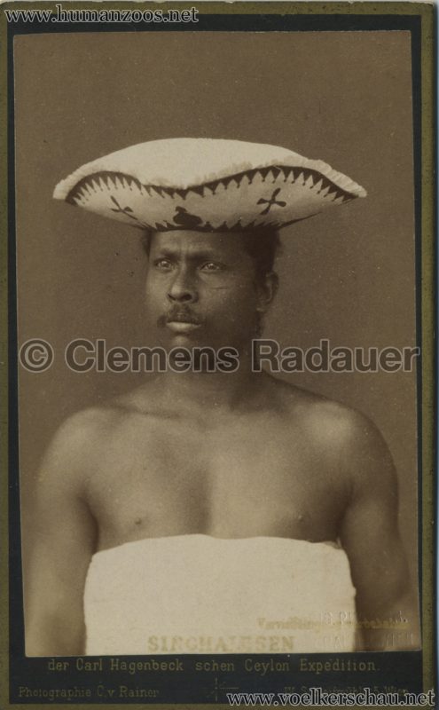 1884:1885 Singhalesen der Hagenbeck'schen Ceylon-Expedition Wien 8 VS